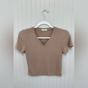 Active Basic Cropped Short Sleeve Tee Size M